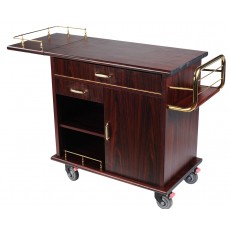 Serving Trolley Cart Kitchen Cooking Cart with Brake Casters